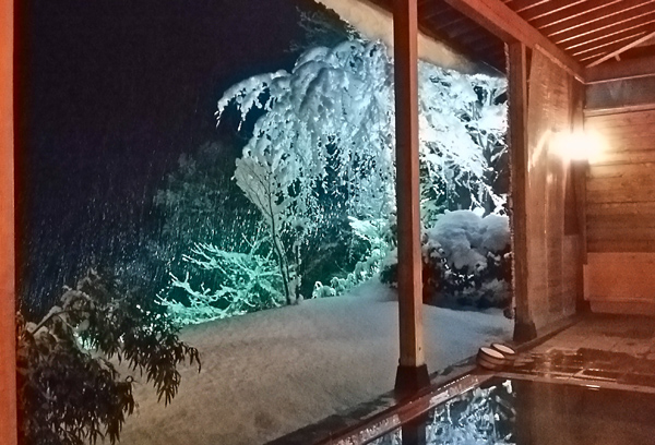 深々と降り積もる雪、よりゆったりとした時間を感じることができます。